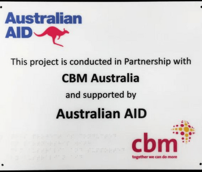 Christian Blind Mission - Braille Tactile Signs (Aust) - Your Braille Sign Specialists - Industry Leaders
