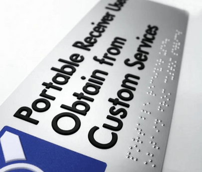 Custom to match BTS (Aust) Standard Range - Braille Tactile Signs (Aust) - Your Braille Sign Specialists - Industry Leaders