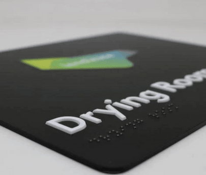 SCAFFAD Drying Room Digi Print - Braille Tactile Signs (Aust) - Your Braille Sign Specialists - Industry Leaders