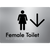 Female Toilet w/ Large Arrow