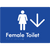 Female Toilet w/ Large Arrow