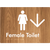 Female Toilet w/ Large Arrow