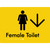 Female Toilet w/ Large Arrow