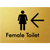 Female Toilet w/ Large Arrow