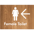 Female Toilet w/ Large Arrow
