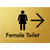 Female Toilet w/ Large Arrow