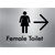 Female Toilet w/ Large Arrow