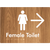 Female Toilet w/ Large Arrow