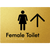 Female Toilet w/ Large Arrow