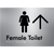Female Toilet w/ Large Arrow