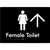 Female Toilet w/ Large Arrow