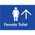 Female Toilet w/ Large Arrow