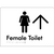 Female Toilet w/ Large Arrow