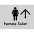 Female Toilet w/ Large Arrow
