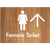 Female Toilet w/ Large Arrow