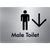 Male Toilet w/ Large Arrow