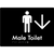 Male Toilet w/ Large Arrow
