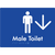 Male Toilet w/ Large Arrow