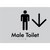 Male Toilet w/ Large Arrow