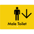 Male Toilet w/ Large Arrow
