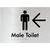 Male Toilet w/ Large Arrow