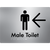 Male Toilet w/ Large Arrow