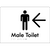 Male Toilet w/ Large Arrow