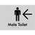 Male Toilet w/ Large Arrow