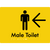 Male Toilet w/ Large Arrow