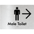 Male Toilet w/ Large Arrow