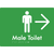 Male Toilet w/ Large Arrow