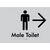 Male Toilet w/ Large Arrow