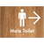 Male Toilet w/ Large Arrow