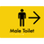Male Toilet w/ Large Arrow