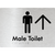 Male Toilet w/ Large Arrow