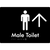 Male Toilet w/ Large Arrow