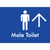 Male Toilet w/ Large Arrow
