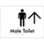 Male Toilet w/ Large Arrow