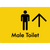 Male Toilet w/ Large Arrow