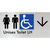 Unisex Accessible Toilet LH w/ Large Arrow
