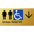 Unisex Accessible Toilet LH w/ Large Arrow