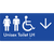 Unisex Accessible Toilet LH w/ Large Arrow