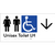 Unisex Accessible Toilet LH w/ Large Arrow