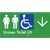 Unisex Accessible Toilet LH w/ Large Arrow