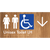 Unisex Accessible Toilet LH w/ Large Arrow