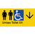 Unisex Accessible Toilet LH w/ Large Arrow