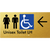 Unisex Accessible Toilet LH w/ Large Arrow