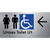Unisex Accessible Toilet LH w/ Large Arrow