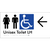 Unisex Accessible Toilet LH w/ Large Arrow