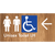 Unisex Accessible Toilet LH w/ Large Arrow
